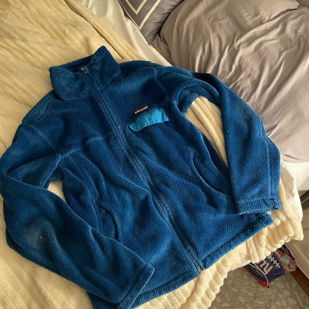 Blue Patagonia Zip Up Fleece